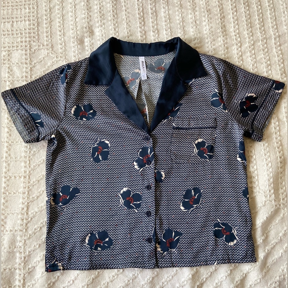 Silk button up shirt